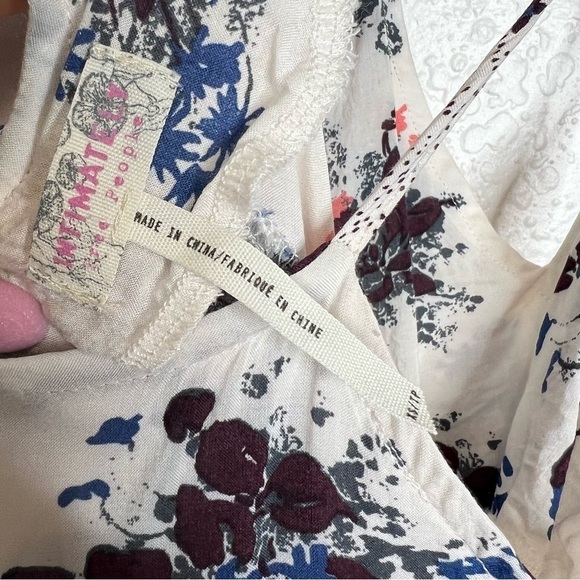Free People Dress Women XS Slip Floral Stars White Strappy Intimately J - Picture 9 of 11
